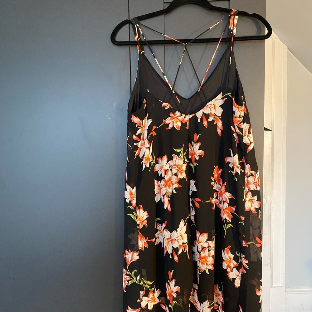 Floral Black Dress - Picture 4 of 6